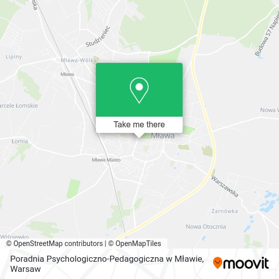 Карта Poradnia Psychologiczno-Pedagogiczna w Mławie