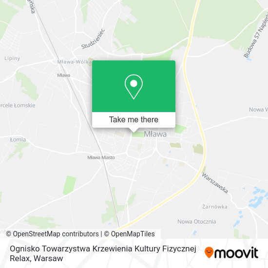 Ognisko Towarzystwa Krzewienia Kultury Fizycznej Relax map