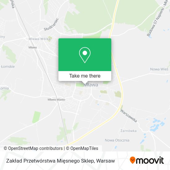 Zakład Przetwórstwa Mięsnego Sklep map