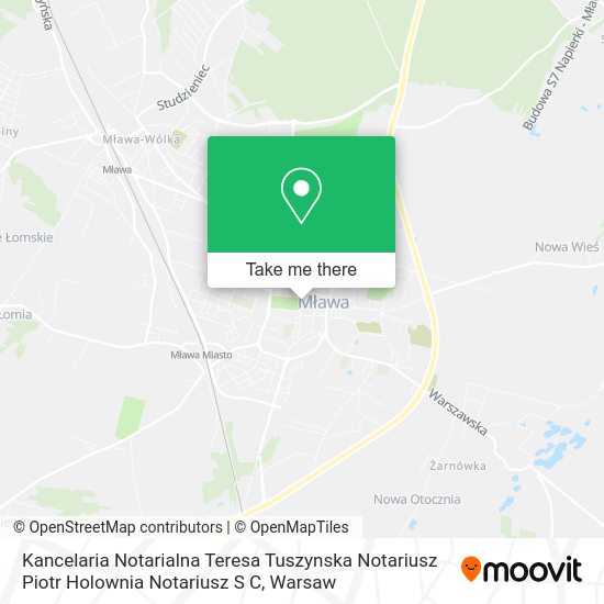 Kancelaria Notarialna Teresa Tuszynska Notariusz Piotr Holownia Notariusz S C map