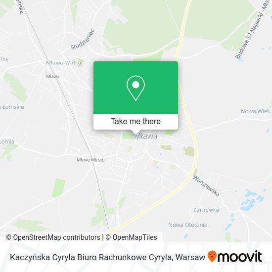 Kaczyńska Cyryla Biuro Rachunkowe Cyryla map