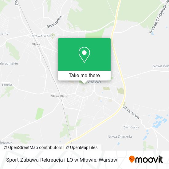 Sport-Zabawa-Rekreacja i LO w Mławie map