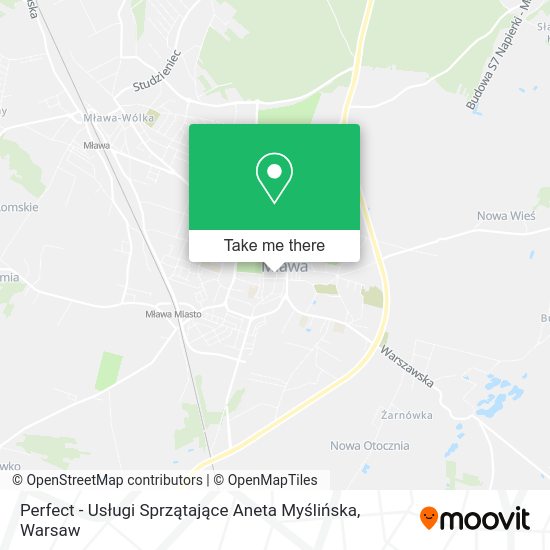 Perfect - Usługi Sprzątające Aneta Myślińska map