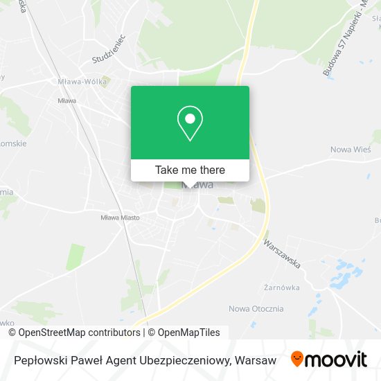 Pepłowski Paweł Agent Ubezpieczeniowy map