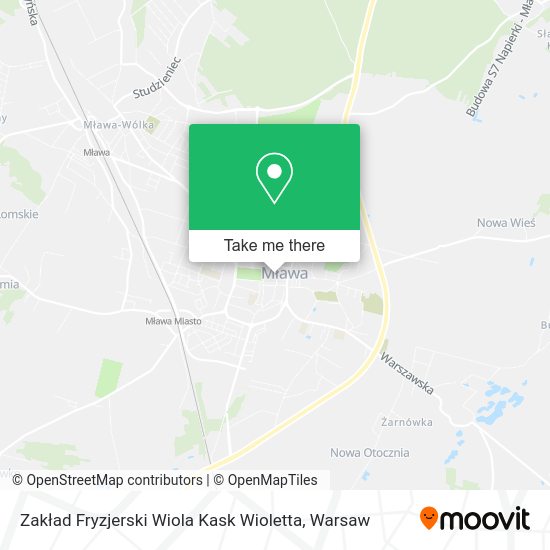 Zakład Fryzjerski Wiola Kask Wioletta map