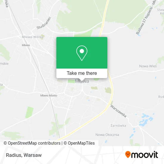 Карта Radius
