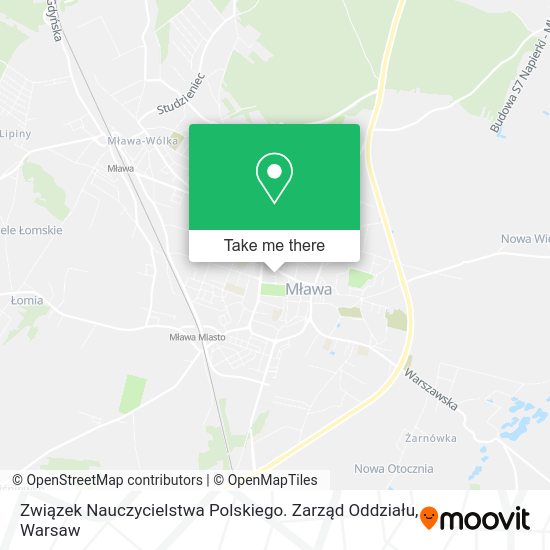 Związek Nauczycielstwa Polskiego. Zarząd Oddziału map