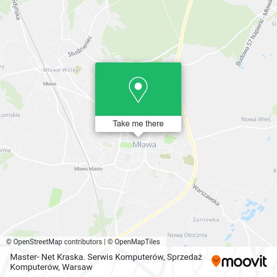 Master- Net Kraska. Serwis Komputerów, Sprzedaż Komputerów map