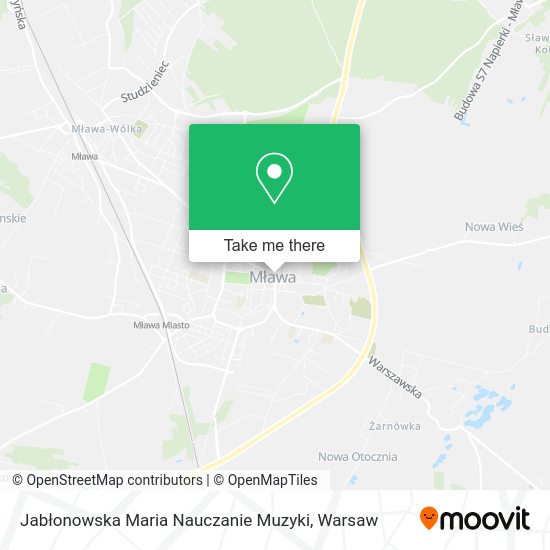 Jabłonowska Maria Nauczanie Muzyki map