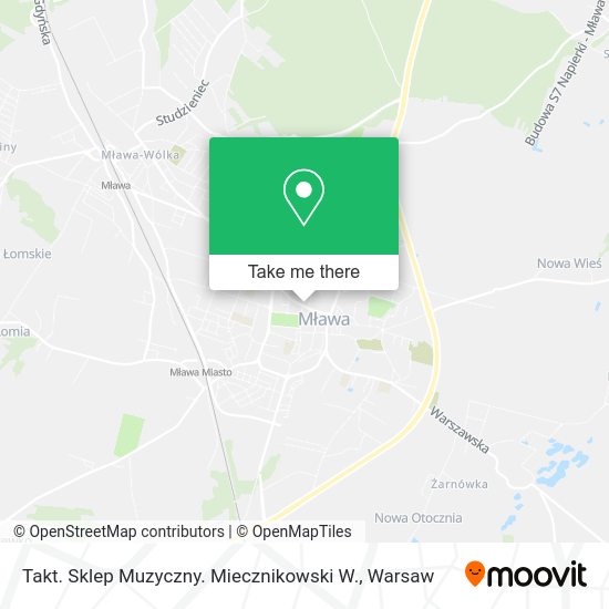 Takt. Sklep Muzyczny. Miecznikowski W. map