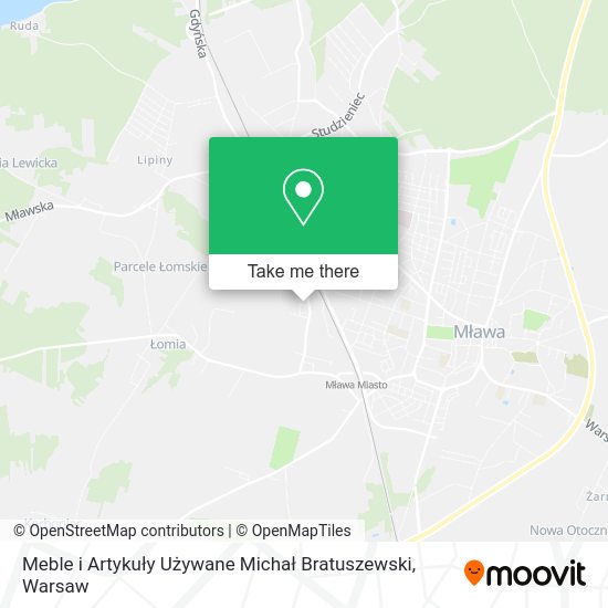 Meble i Artykuły Używane Michał Bratuszewski map