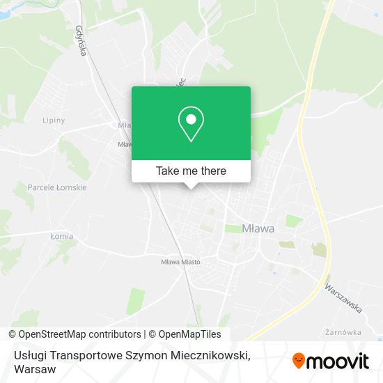 Usługi Transportowe Szymon Miecznikowski map