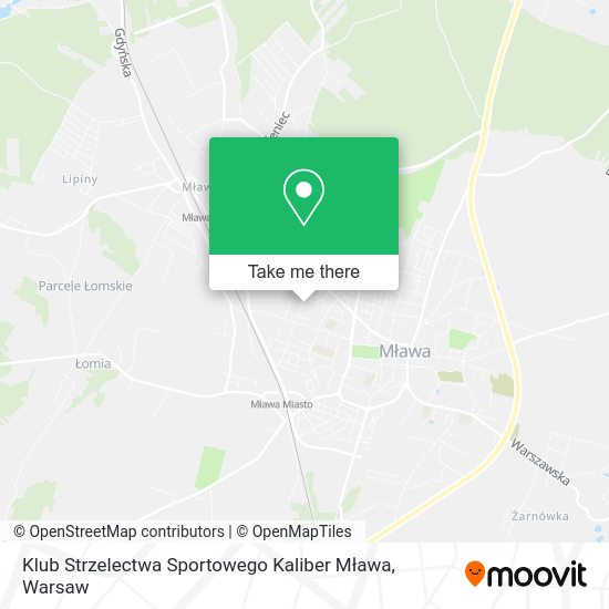 Klub Strzelectwa Sportowego Kaliber Mława map