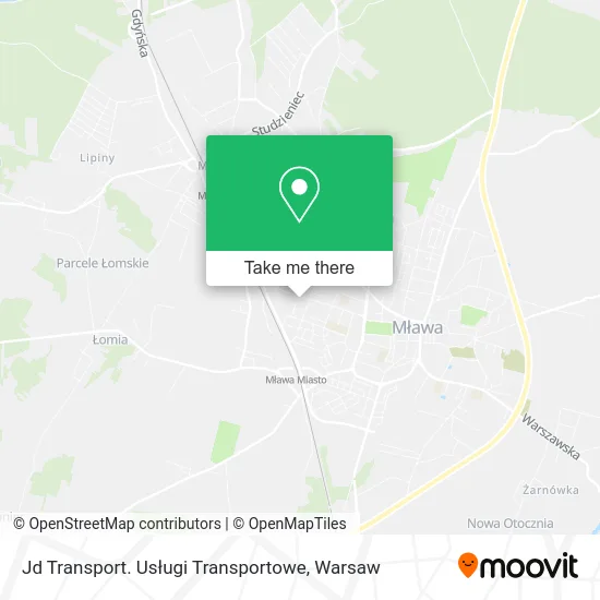 Карта Jd Transport. Usługi Transportowe
