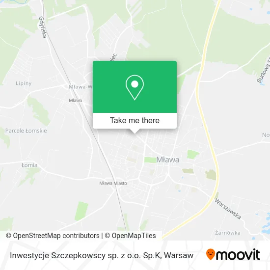 Карта Inwestycje Szczepkowscy sp. z o.o. Sp.K
