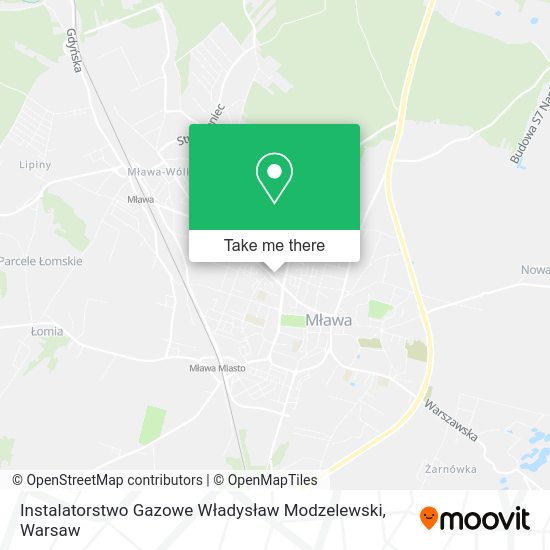 Instalatorstwo Gazowe Władysław Modzelewski map