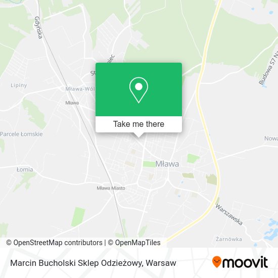 Marcin Bucholski Sklep Odzieżowy map