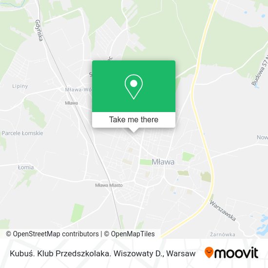 Kubuś. Klub Przedszkolaka. Wiszowaty D. map