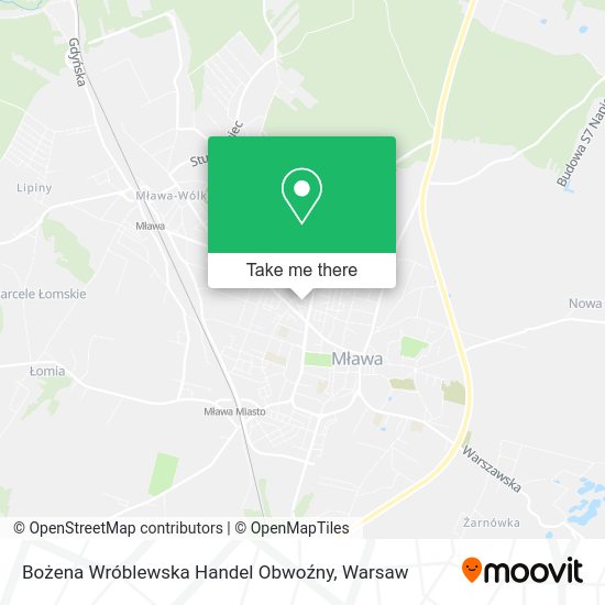 Bożena Wróblewska Handel Obwoźny map