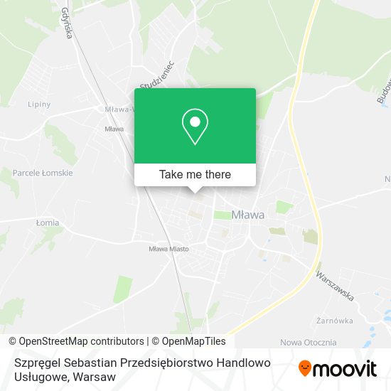 Szpręgel Sebastian Przedsiębiorstwo Handlowo Usługowe map