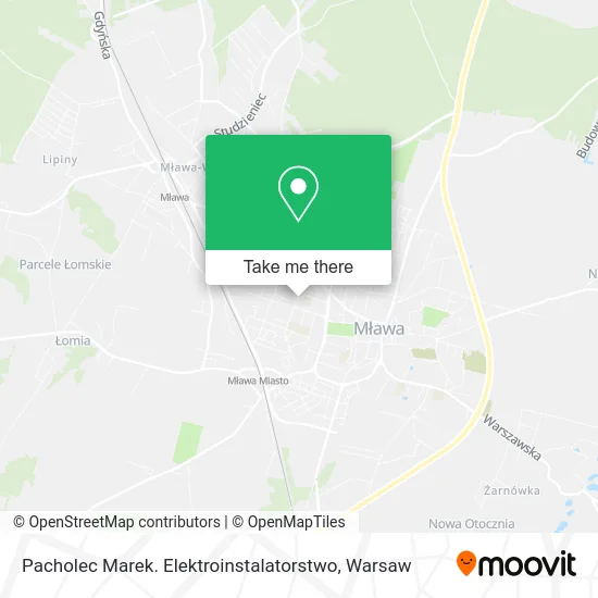 Карта Pacholec Marek. Elektroinstalatorstwo
