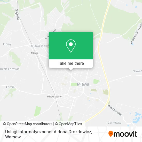 Карта Uslugi Informatycznenet Aldona Drozdowicz