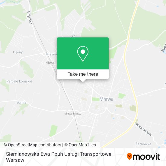 Siemianowska Ewa Ppuh Usługi Transportowe map