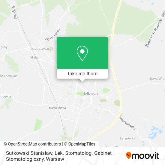 Sutkowski Stanisław, Lek. Stomatolog. Gabinet Stomatologiczny map