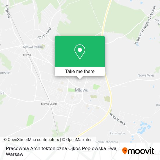 Pracownia Architektoniczna Ojkos Pepłowska Ewa map