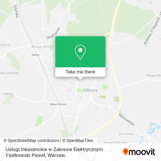 Usługi Inkasenckie w Zakresie Elektrycznym Fijałkowski Paweł map