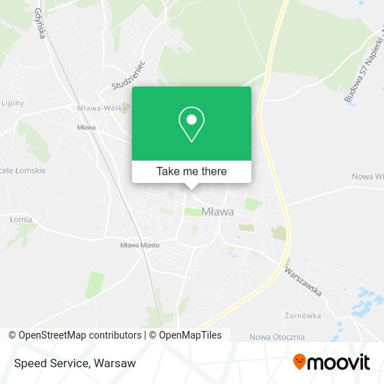 Speed Service map