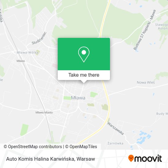 Auto Komis Halina Karwińska map