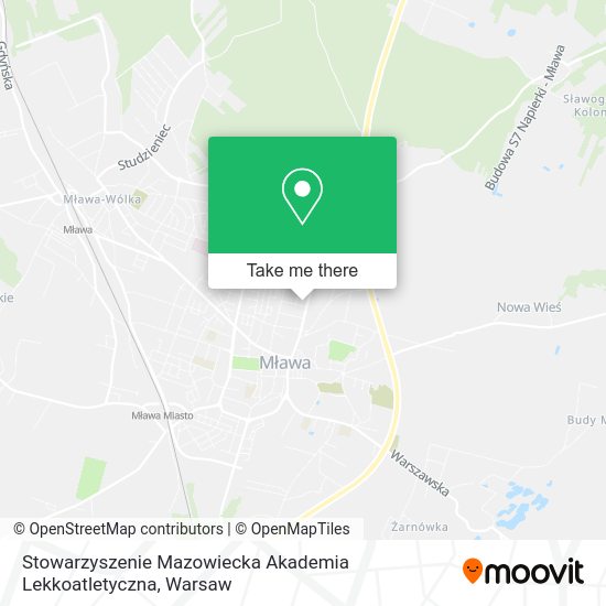 Stowarzyszenie Mazowiecka Akademia Lekkoatletyczna map