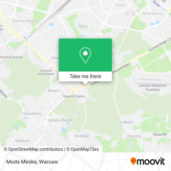 Карта Moda Meska