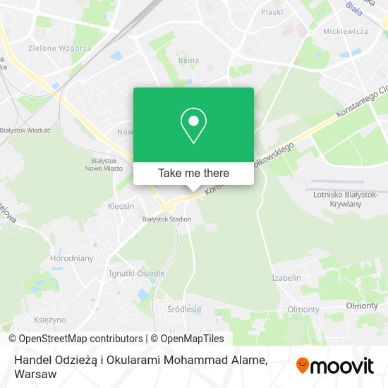 Handel Odzieżą i Okularami Mohammad Alame map