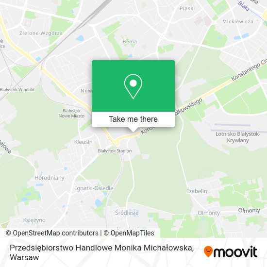 Przedsiębiorstwo Handlowe Monika Michałowska map