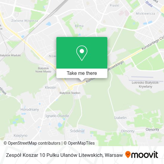 Zespół Koszar 10 Pułku Ułanów Litewskich map