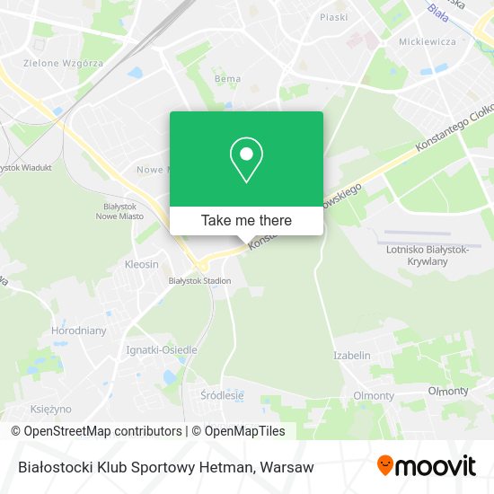 Białostocki Klub Sportowy Hetman map