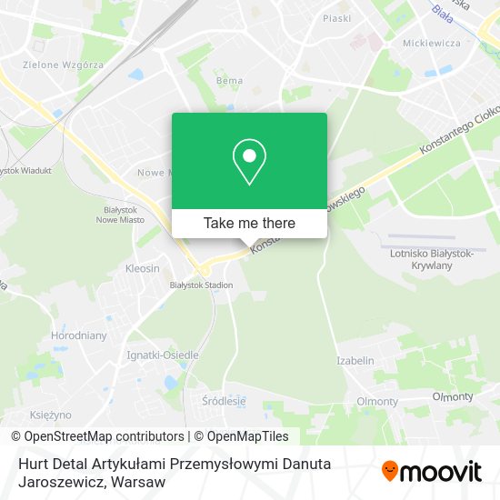 Hurt Detal Artykułami Przemysłowymi Danuta Jaroszewicz map