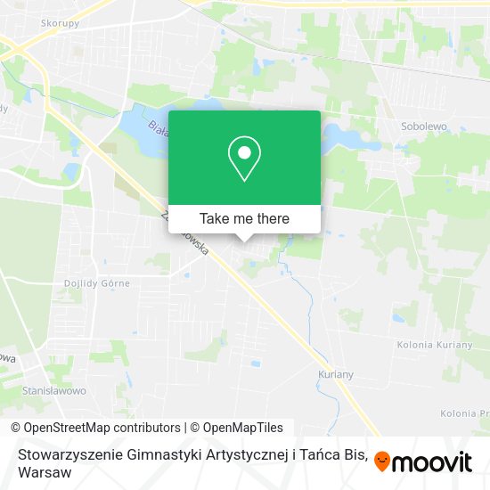 Stowarzyszenie Gimnastyki Artystycznej i Tańca Bis map