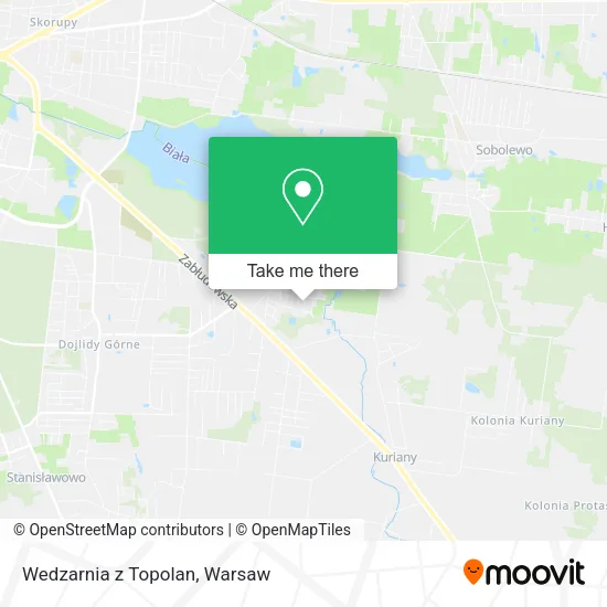 Карта Wedzarnia z Topolan