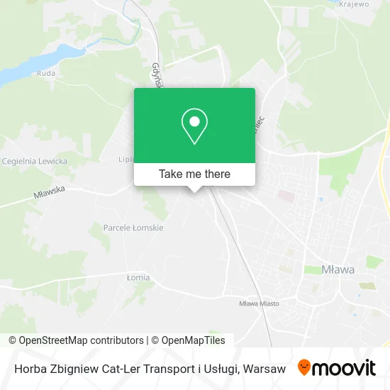 Карта Horba Zbigniew Cat-Ler Transport i Usługi