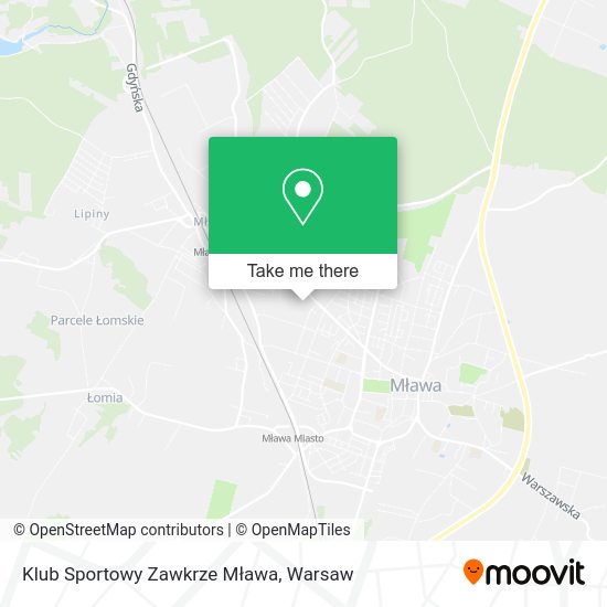 Klub Sportowy Zawkrze Mława map