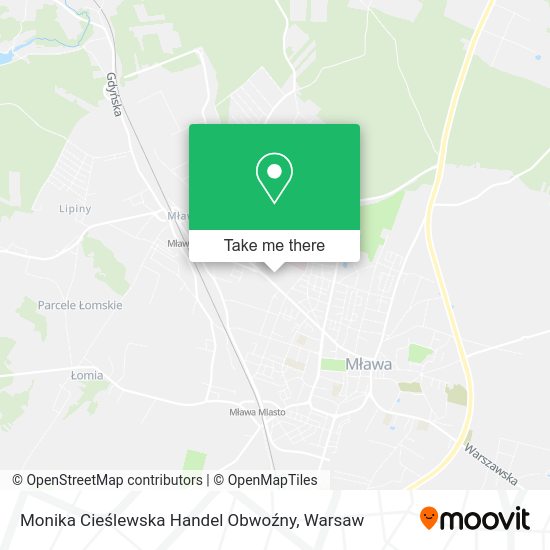 Monika Cieślewska Handel Obwoźny map