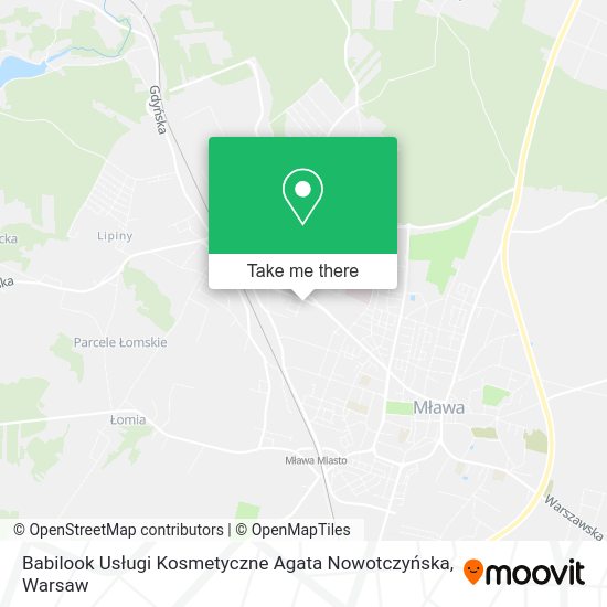 Babilook Usługi Kosmetyczne Agata Nowotczyńska map