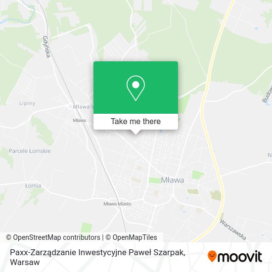 Paxx-Zarządzanie Inwestycyjne Paweł Szarpak map