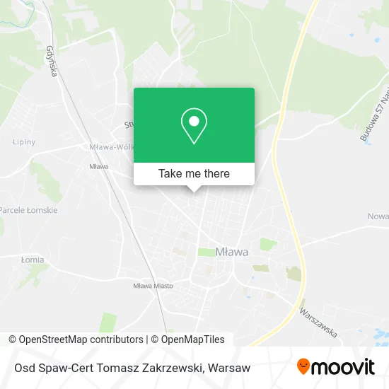 Карта Osd Spaw-Cert Tomasz Zakrzewski