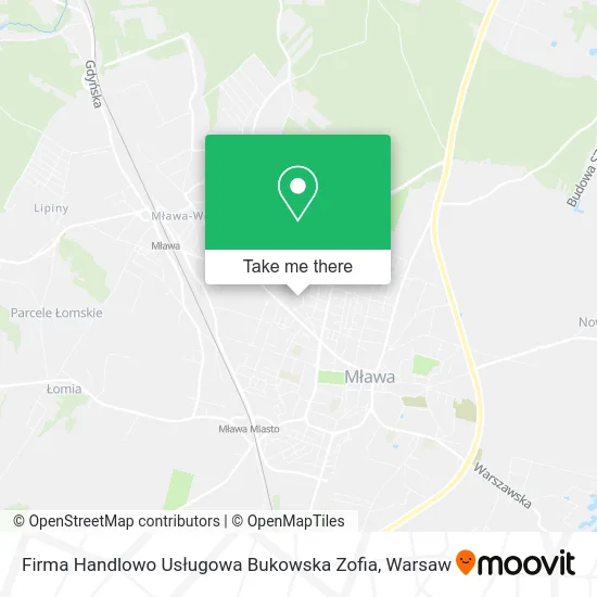 Карта Firma Handlowo Usługowa Bukowska Zofia