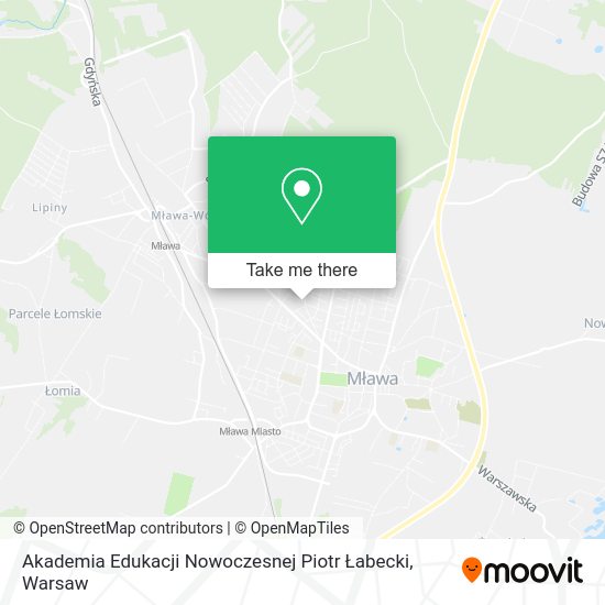 Akademia Edukacji Nowoczesnej Piotr Łabecki map