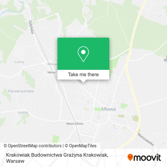 Карта Krakowiak Budownictwa Grażyna Krakowiak